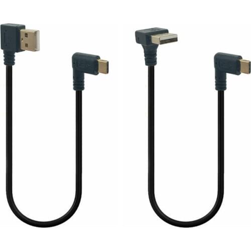 20CM Stretch USB-C USB 3.1 type c Type-C Angle male to Right Angled 90 Degree USB 2.0 A male spring Data Cable cord