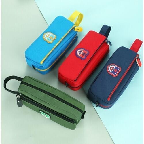 Cloth Pencil Case Primary and Secondary School Students Solid Color Stationery Case Boy Pencil Bag Pencil Case