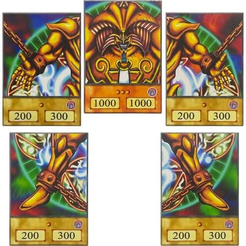 Yu-Gi-Oh! DIY Yugioh Cards Dark Magician Exodia Anime Style Game Collection Cards Toys