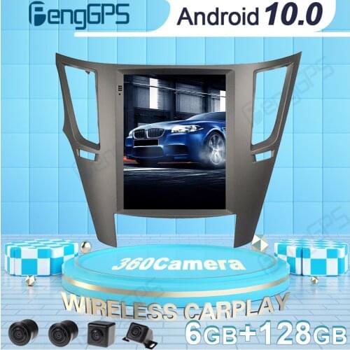 360 Camera Car DVD Player GPS Navigation For Subaru Outback 4 Legacy 5 2009-2014 Tesla Style Android Radio Car Stereo Headunit