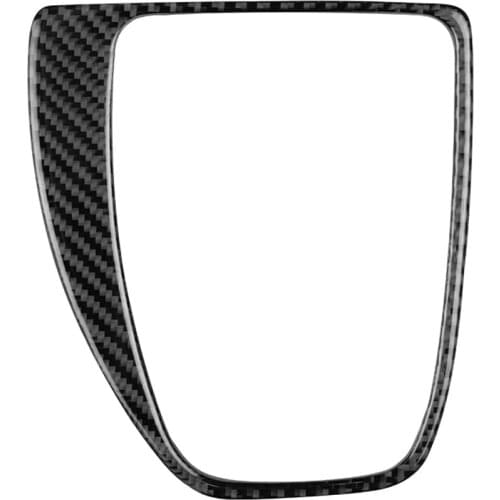 AIRSPEED Carbon Fiber Car Gear Shift Knob Panel Frame Cover Interior Trim Stickers for BMW E60 2008-2010 Accessories