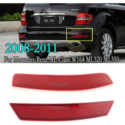 Car Rear Bumper Light For Mercedes-Benz ML-Class W164 ML320 ML350 2008 2009 2010 2011 Tail Reflector Brake Lamp