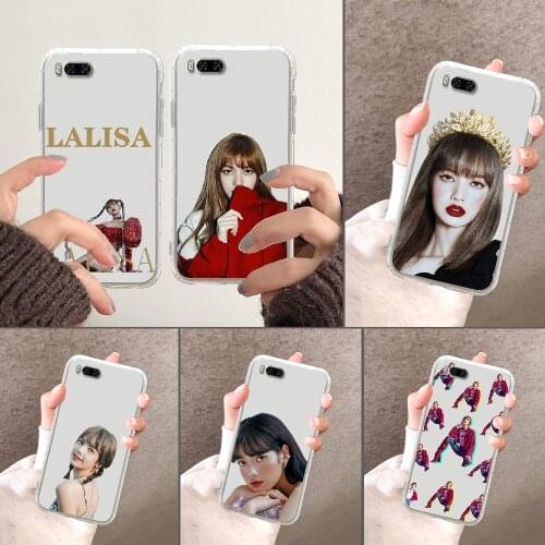 Lalisa cute girl lisa Phone Case For Xiaomi Mi Max Note 3 A2 A3 8 9 9T 10 Lite Pro Ultra transparent 3D cover trend shell art