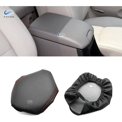 For Toyota Prado 2002 2003 2004 2005 2006 2007 Microfiber Leather with foam Interior Center Console Lid Armrest Pad Cover Trim