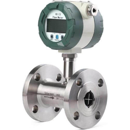 DN32 Liquid turbine flow meter LCD display with4-20mA output, screw connection,flowmeter