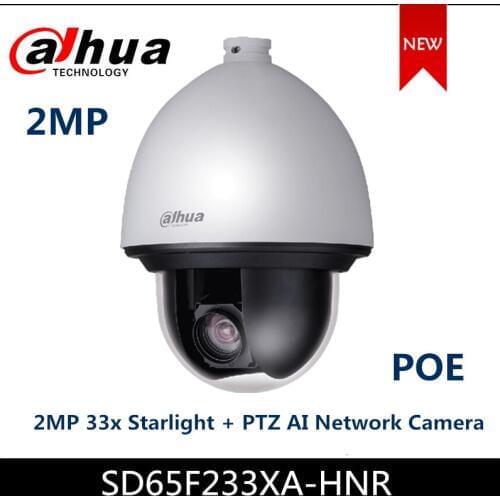 Dahua Starlight PTZ Camera SD65F233XA-HNR 2MP 33x Starlight + PTZ AI Network Camera POE+ Auto tracking SMD Plus in stock
