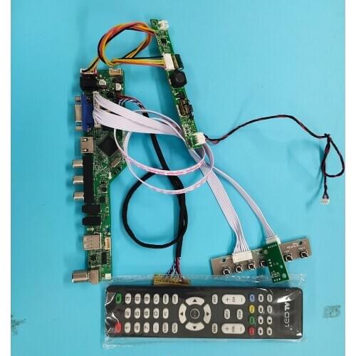 Kit for LP133WX2-TLAA 13.3" USB TV AV LCD Screen Panel VGA HDMI LED LVDS 1280X800 Controller board 30pin DIY CVBS