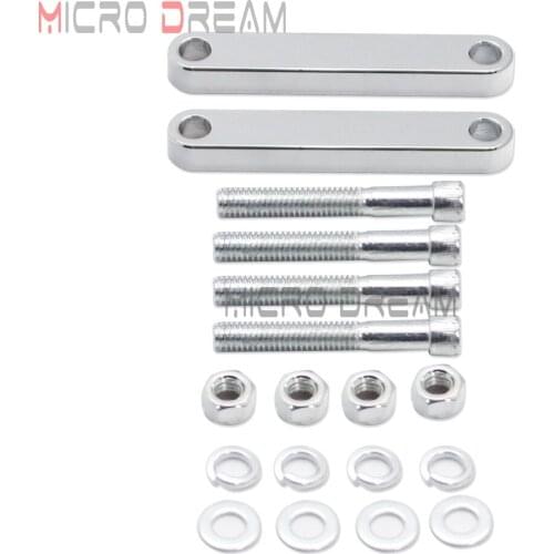 For Harley Touring Street Electra Glide Road King FLTR FLHT FLHR FLHX Chrome Motorcycle 23" 26" CNC Front Fender Spacer Bracket