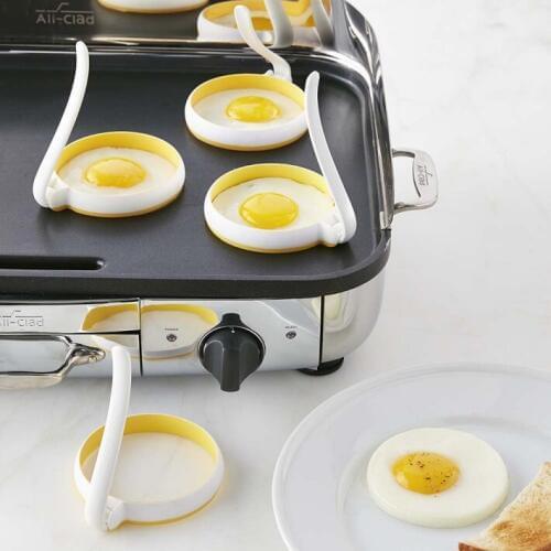 Circular Silica Fried Egg Circle Kitchen Tools Omelette 2 piece of set