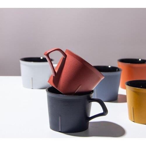 Mug small personalized coffee cup with handle afternoon tea cup milk cup Japanese simple cup