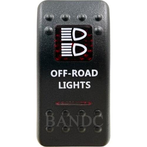 Cover Cap Only！OFF-ROAD LIGHTS Rocker Switch Cover Cap Red Window Labeled for Boat ARB Carling NARVA Control Cap Accessories