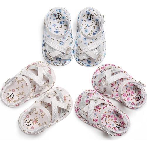 Summer 0-1 years old female baby shoes silicone non-slip bottom breathable hollow baby toddler shoes