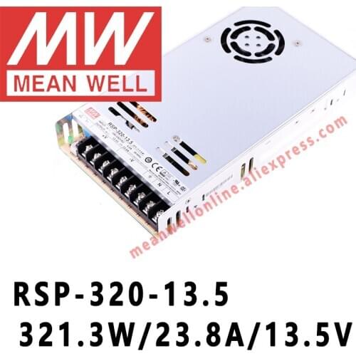 Mean Well RSP-320-13.5 meanwell 13.5VDC/23.8A/321W Single Output with PFC Function Power Supply online store