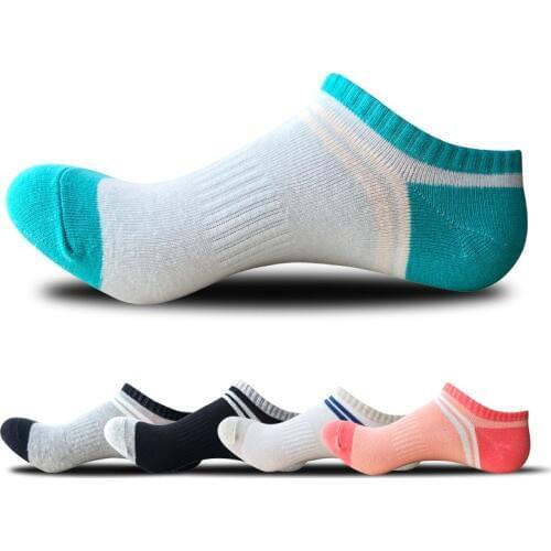 Fashion Cotton Women Spring Summer Socks Color Breathable Striped Casual Sport Outdoor Ankle
