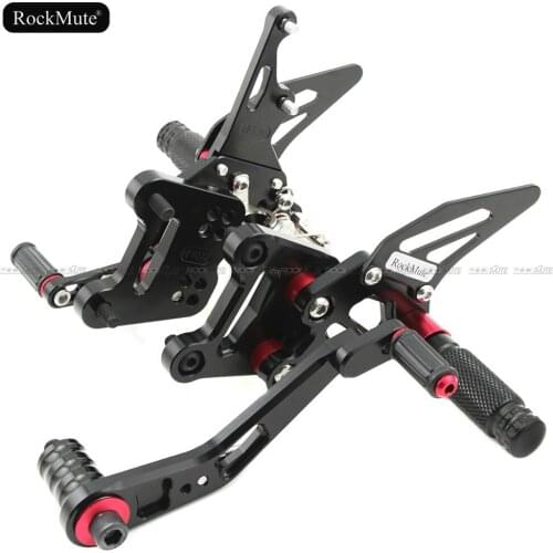 Motorcycle Rearsets For Suzuki GSX-R GSXR 1000 2017-2018 CNC Adjustable Footrest Foot Pegs Shift Lever Brake Pedal Rear Set