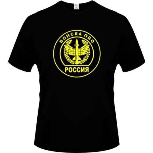 Troops of pto Russia antiaircraft defense Men Round Collar Short Sleeve T-shirt Fashion Man T-Shirt Tops Tees