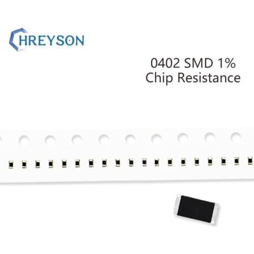 100Pcs 0402 SMD Resistor Set 1% Tolerance 0R-392R 39R 43R 47R 51R 56R 62R 68R 75R 10 Ohm Electronic Components DIY Assorted Kit