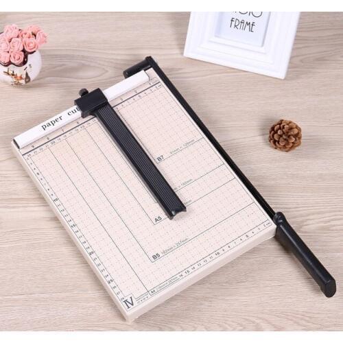 2016 New A4 Paper Photo Cutter Guillotine cutting machine Metal Trimmer Base 5-10 Sheets with Grid Color Randomly