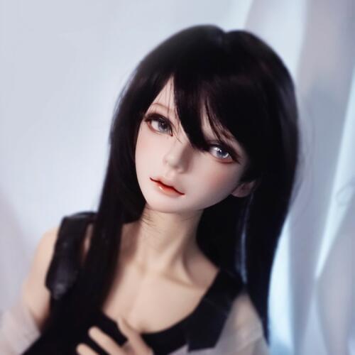 1/3 1/4 MSD SD BJD Wigs for Dolls Accessories,Fashion Long Straight Wig with Bangs Sythetic Hair for Dolls Toy