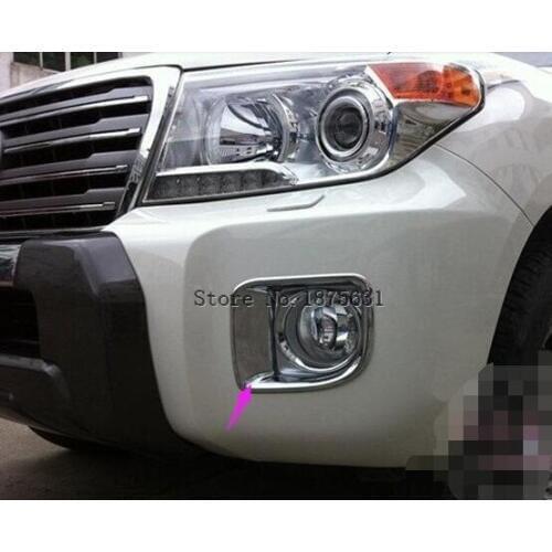 Front Fog Light Lamp Cover Trim Trims For Toyota Land Cruiser LC200 FJ200 2012