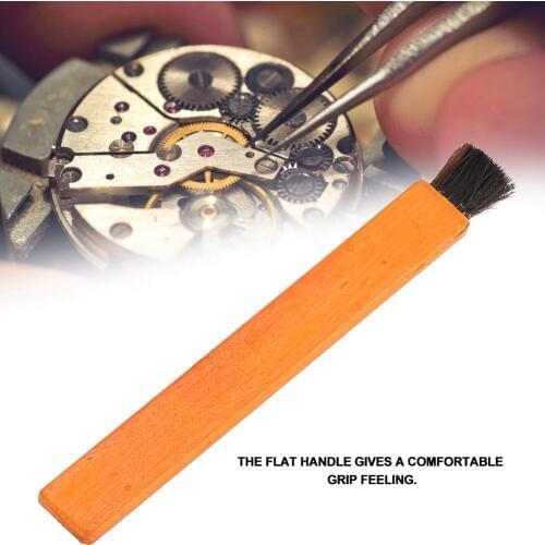 Professional Portable Wood Watch Cleaning Brush Wristwatch Craft Repair Dust Rust Removal Clean Tool for Watchmaker Watch Tool