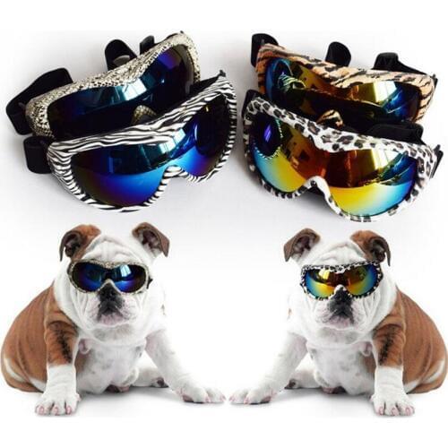Luxury Dog Ski Goggles Big Large Pet Ski Glasses UV400 Ultraviolet-proof Double PC Lenses Sunglasses Antifogging Eyewear For Pet