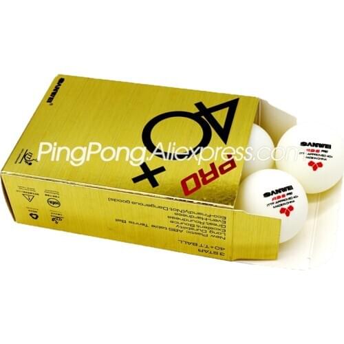 SANWEI 3-Star Table Tennis Ball SANWEI ABS PRO 3 STAR Ping Pong Balls ITTF Approved New Material Plastic Poly TT Ball
