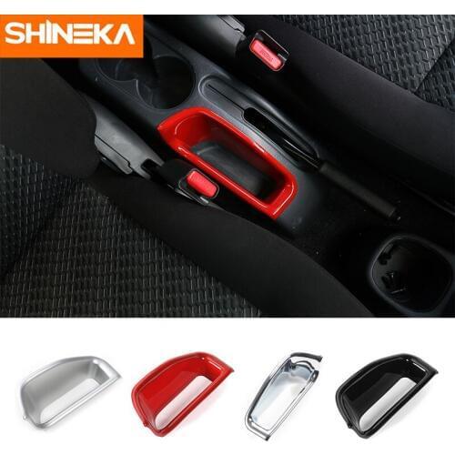 SHINEKA Car Styling ABS Car Interior Door Hand Break Storage Box Decorative Cover for Suzuki Jimny 2007