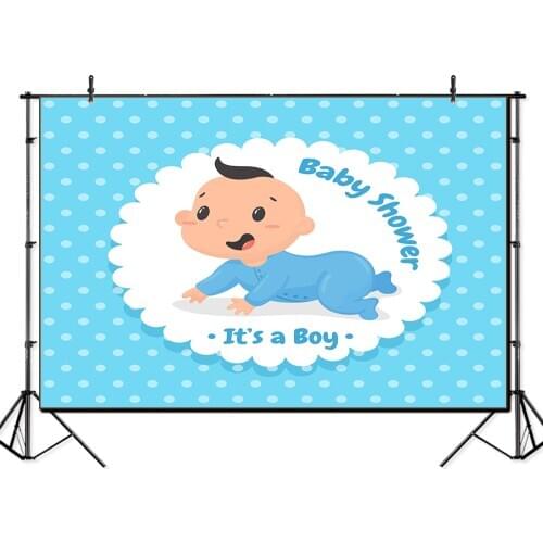 Thin vinyl happy birthday baby shower baptism Banner Backgrounds Printed Professional Indoor Photographic studio Backdrop