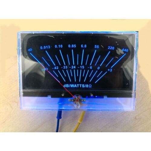 High precision VU head single end class a power amplifier gallbladder electromechanical table DB meter audio power meter P-200