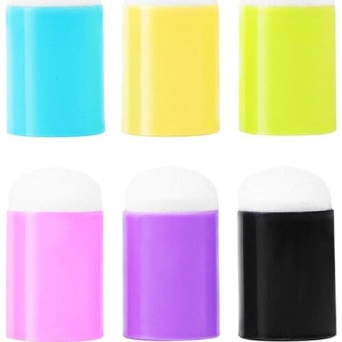 XX9B 12 Pack/Set Finger Sponge Daubers Set Smudge Drawing Tools for DIY Stationery Scrapbooking Handbook Diary Letter Decor