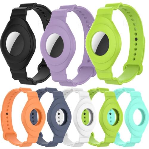 Watchband Protector Cove Case For Apple Airtags Strap Bracelet Protective Sleeve For Apple Locator Tracker Anti-lost Device