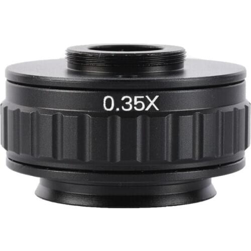 0.35X Mount Lens Adapter Focus Adjustable Camera Installation C Mount Adapter to New Type Trinocular Stereo Microscope