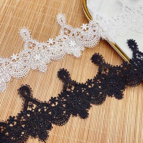 15Yards New Fashion Guipure Hollow Out Applique White Lace Trim Sewing DIY Craft Net Ribbon Embroidery Sexy Pajamas Accessories