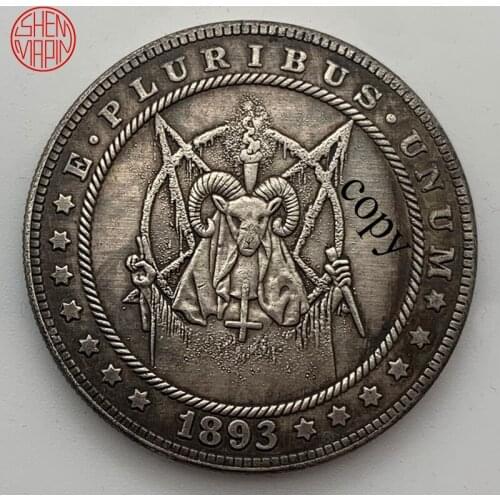 1893 Greek God of Shepherds Faun Hobo Nickel Coins USA Morgan Dollar COIN COPY Tramp copper coin