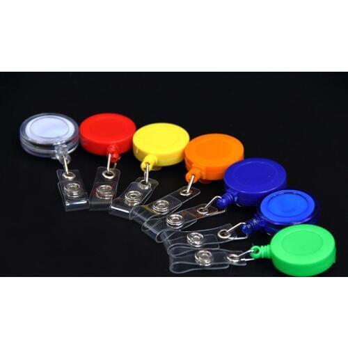 2000pcs Free Shipping Retractable Reel ID Badge Key Card Name Tag Holders with Belt Clip for Keys-ids-badges Black SN2231