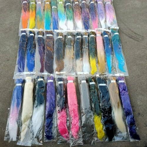 Beyond Braiding Hair Pre Stretched Wholesale Synthetic Ombre 26 Inch 90g African EZ Braids Hair Extension