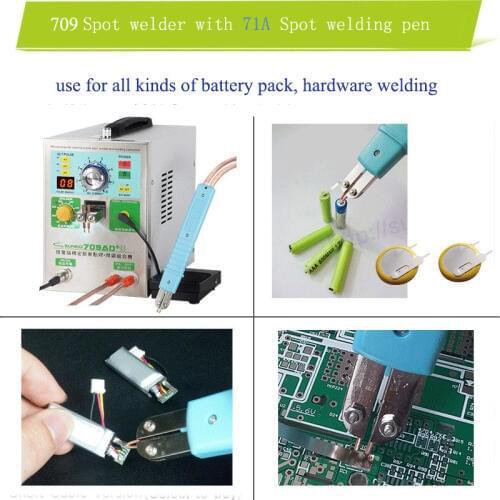 4 in1 Diy Spot Welding Machine Fixed Pulse Welding Constant Temperature Soldering Triggered Induction Spot Welding HB-71A 709AD