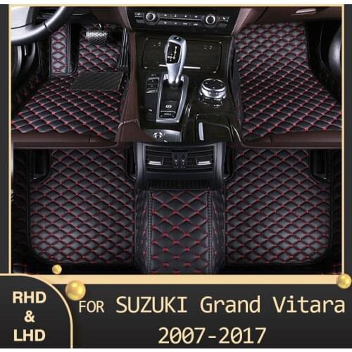 MIDOON Car floor mats for Suzuki Grand Vitara (Four doors) 2007-2009 2010 2011 2012 2013 2014 2015 2016 2017 auto foot Pads auto