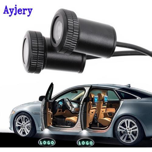 AYJERY !! 1 Pair 12V Led Car Welcome Door Logo Laser Projector Light Projection Logo Ghost Shadow Door Light For Most Cars