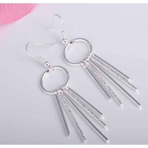 Free Shipping N925 Silver color Earrings,Six claw zircon earrings,N925 Silver color Earrings wholesale jewelry E27