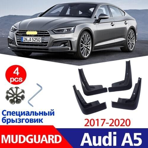Mudflaps FOR Audi A5 2017-2020 Mudguards Fender Mud Flap Guard Splash Mudguard Car Accessories Auto Styline Front and Rear 4PCS