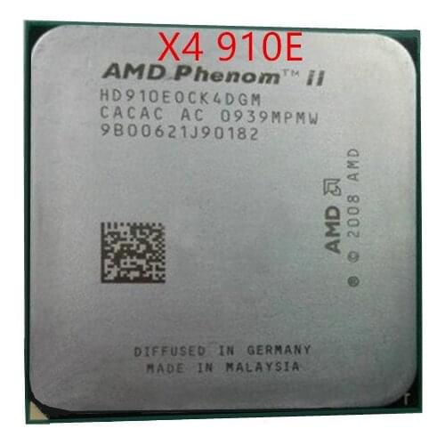 AMD Phenom II X4 910E CPUprocessor Quad-CORE (2,6 Ghz/6 Mt/65 Watt/2000 GHz) socket am3 am2 + kostenloser versand 938 pin