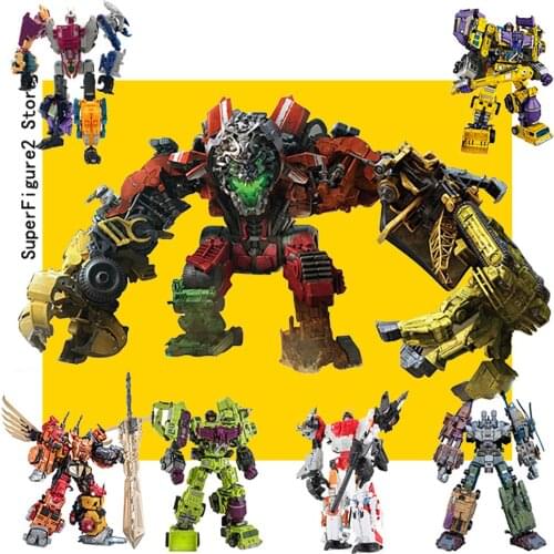 WJ JINBAO HaiZhiXing NBK G1 Transformation Action Figure Toy Predaking Bruticus Abominus Devastator Defensor Combiner Model
