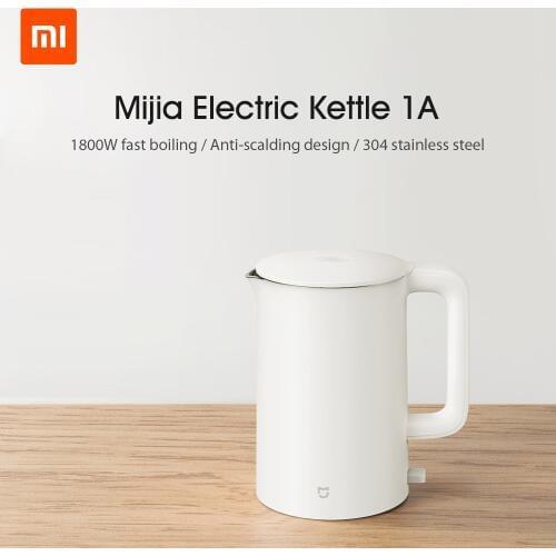 Xiaomi Mijia Electric Water Kettle 1.5L Fast Boiling 304 Stainless Steel 1800W Water Kettle Auto Power-off Teapot Water Boiler