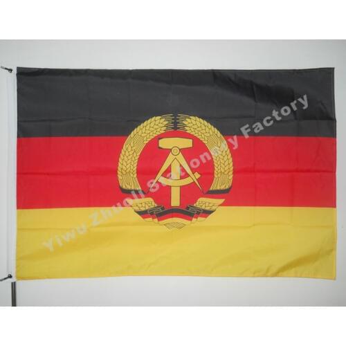 East Germany Flag 150X90cm (3x5FT) 120g 100D Polyester Free Shipping