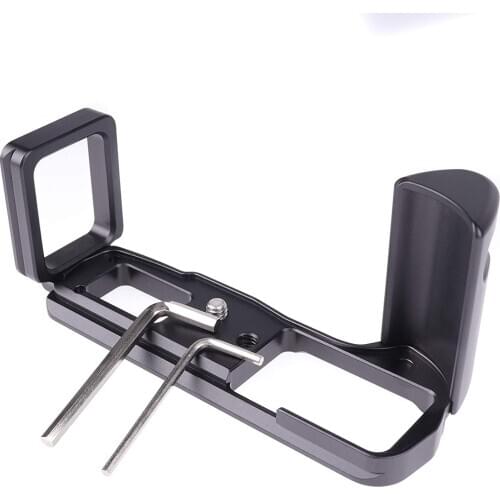 Vertical L Type Bracket Tripod Quick Release Plate Base Handle Grip For Olympus OM-D E-M10 Mark IV