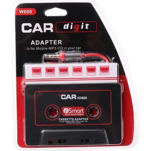 OOTDTY 3.5mm Car AUX Audio Tape Cassette Adapter Converter For Car CD Player MP3