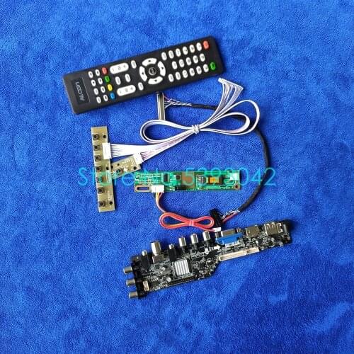 Fit LP154W01(TL)(D1)/(TL)(D2)/(TL)(D3)/(TL)(D4)/(TL)(D5) 1280*800 DVB 30Pin LVDS USB digital 3663 1CCFL controller card kit