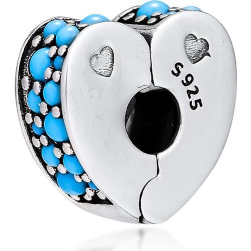 Fits For Pandora Charms Bracelets Arcs of Love Clip Beads 100% 925 Sterling-Silver-Jewelry Free Shipping